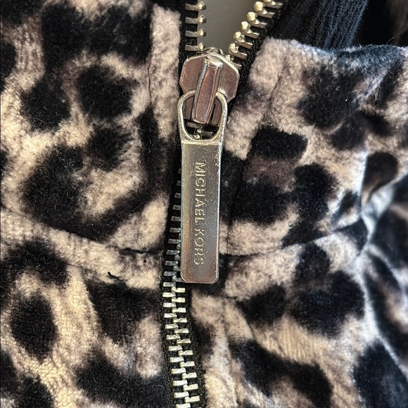 Michael Kors Leopard Print Zip-Up Jacket XL - Picture 2 of 6